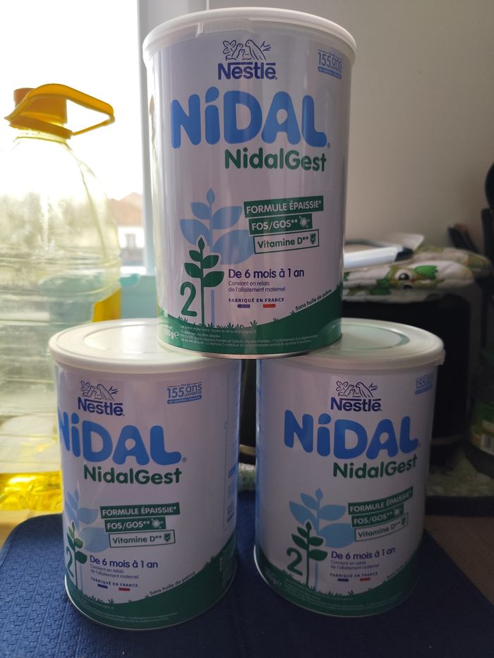 Lot de lait 2ème âge NidalGest formule épaissie - photo numéro 4