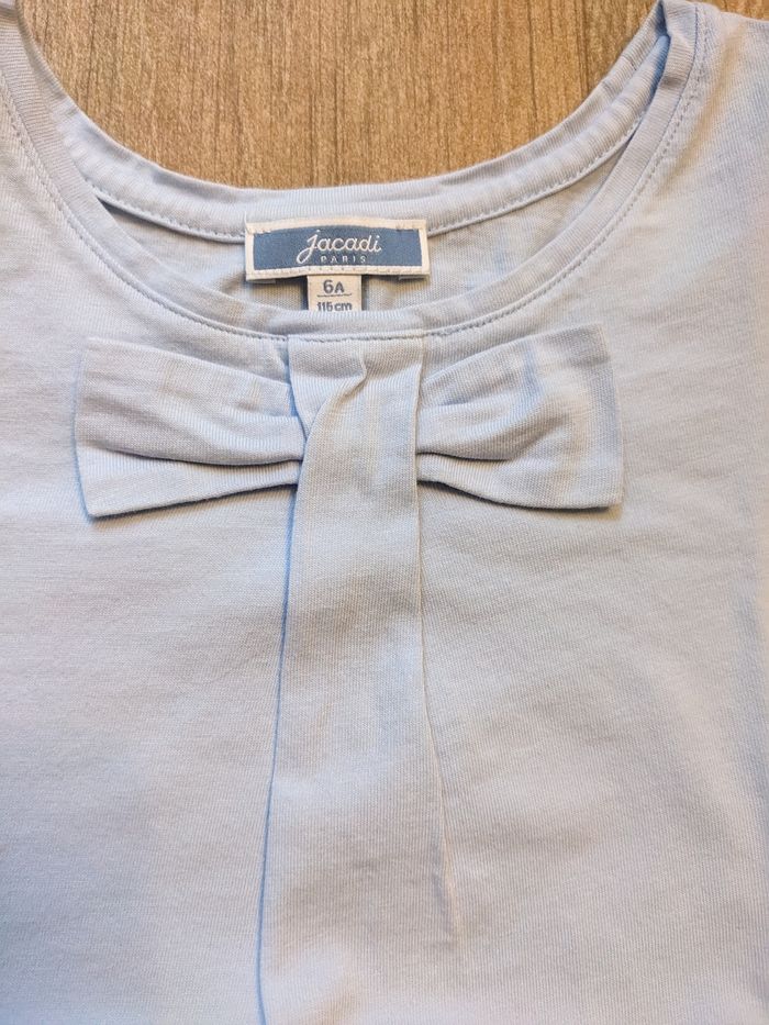 T shirt bleu ciel jacadi 6 ans - photo numéro 2