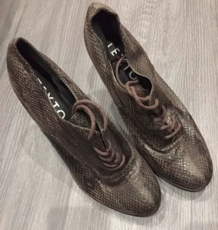 Bottines serpent texto