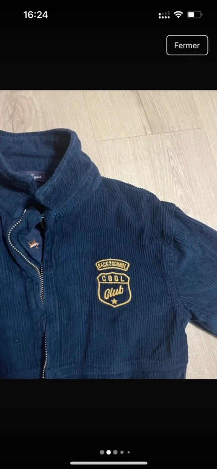 Veste en velou sergent major 9 ans - photo numéro 2