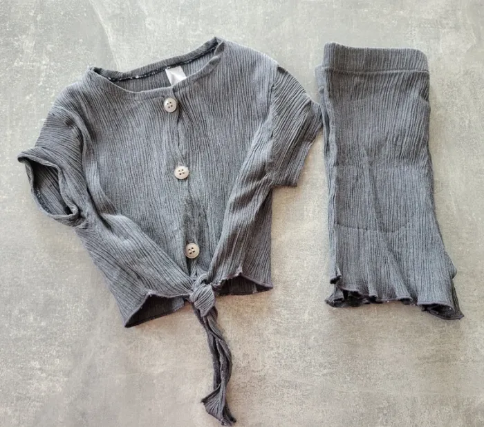 Ensemble été gris - 4 ans