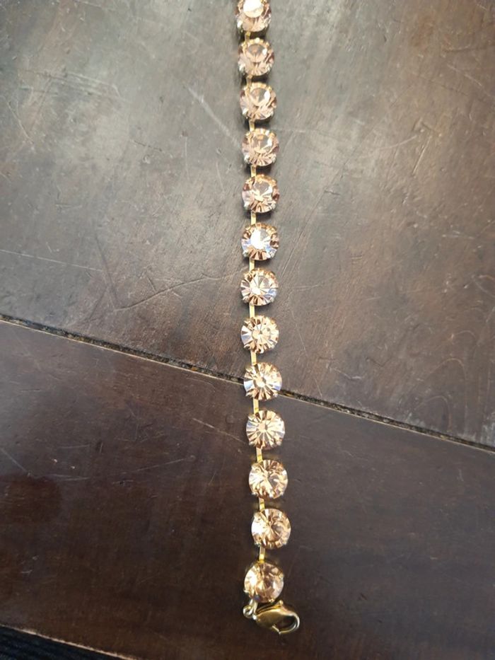 Magnifique Collier cristal Swarovski jaune or - photo numéro 17