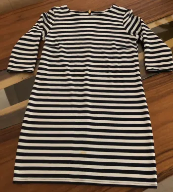 Robe droite marine rayée - Vila
