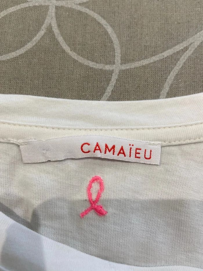 Teeshirt blanc camaïeu - photo numéro 3