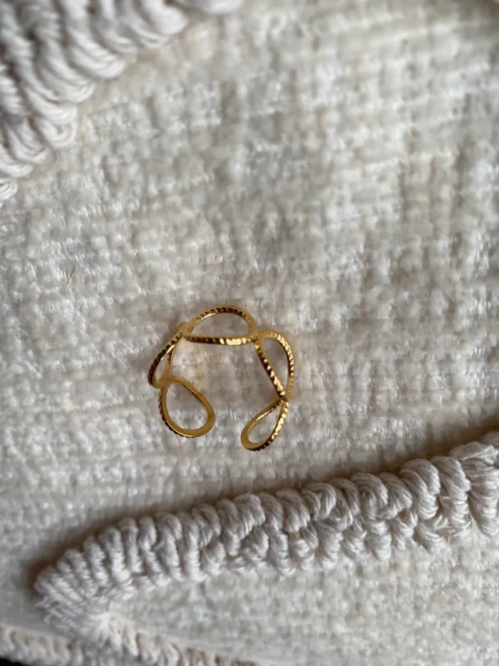 Bague doré ajustable - photo numéro 9
