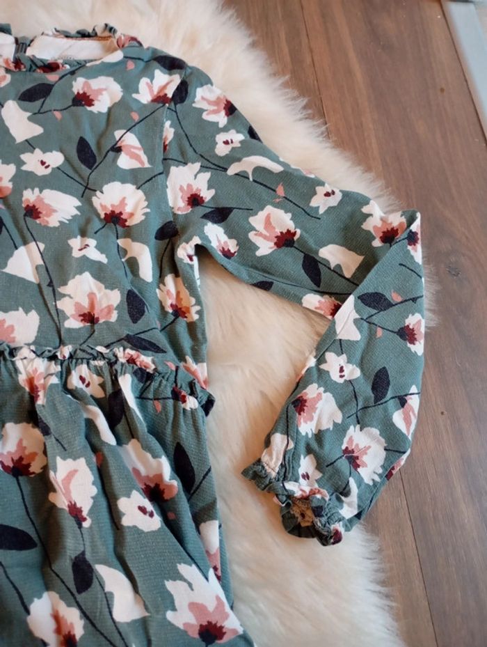 Jean Bourget 💖 robe chic 8 ans imprimé grosse fleur - photo numéro 2