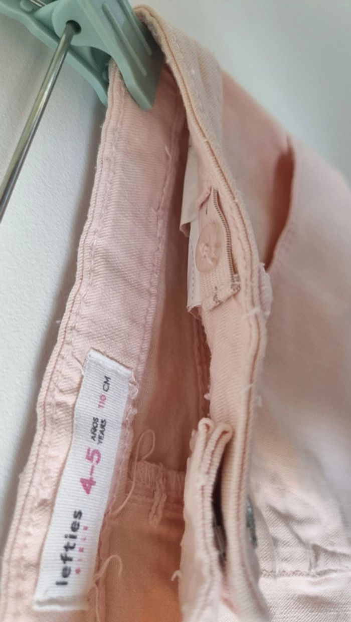 Ensemble jupe rose et polo, t-shirt blanc lefties 4-5ans - photo numéro 5