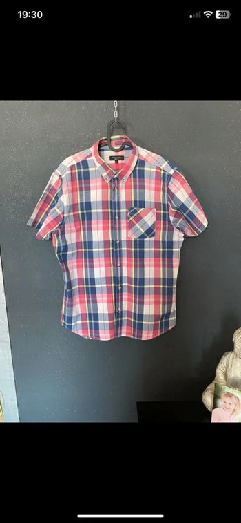 Chemisette petit col à carreaux voir mensurations