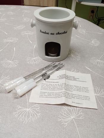 Fondue chocolat bougie