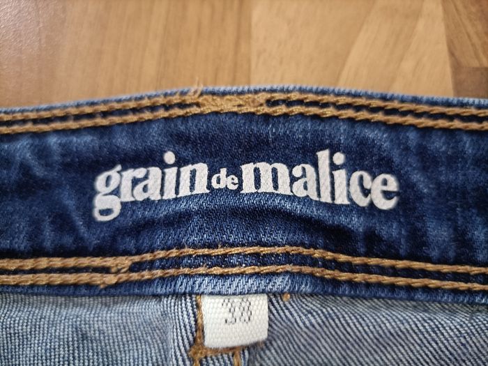 Pantacourt Jean bleu marine 38 Grain de Malice - photo numéro 5