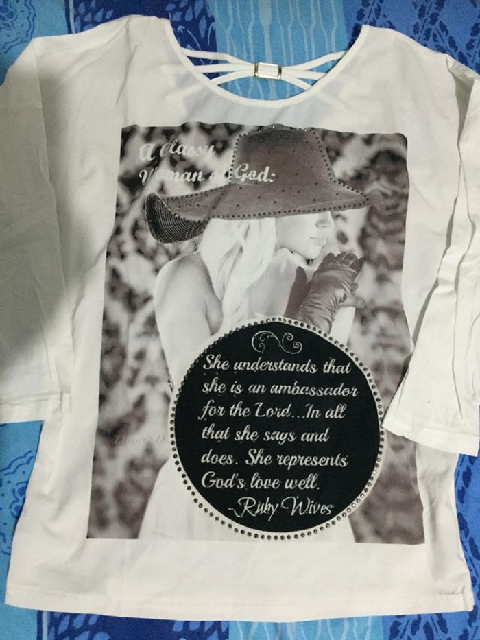 tee shirt blanc - photo numéro 2