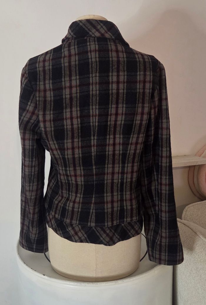 Lilith – Veste Blazer Laine 60% – Taille M – Carreaux Chic – Excellent État - photo numéro 4