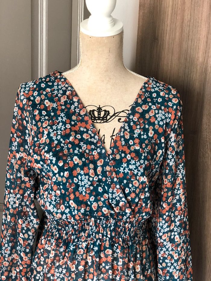 Robe été longue taille 42 impeccable - photo numéro 2