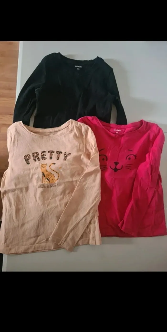 Lot de 3 tee-shirts 5 ans kiabi