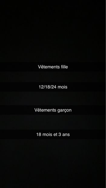 Vêtements fille et garçon 