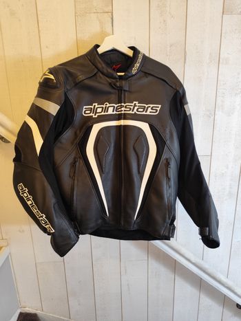 Veste moto cuir Alpinestars