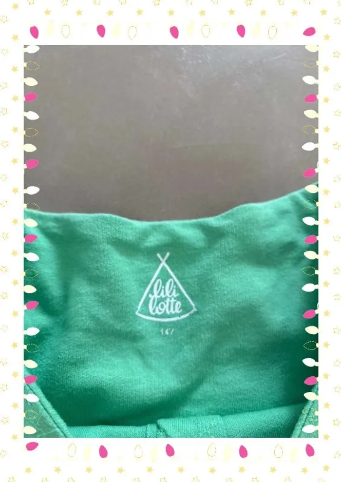 🌿 Gilet vert Lililotte - Taille 14 ans 🌿 - photo numéro 3
