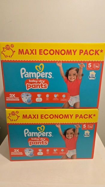 couches pampers baby dry taille 5 pants