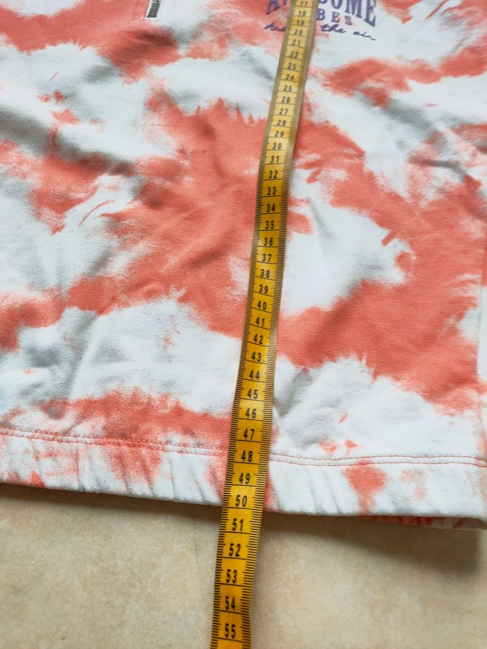 Sweat tie & dye blanc et orange – Tissaia – Taille XS / 14 ans - photo numéro 6