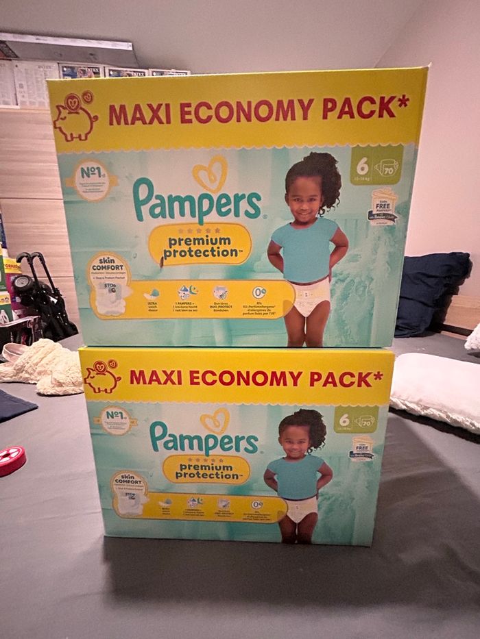 Couches Pampers premium protections
