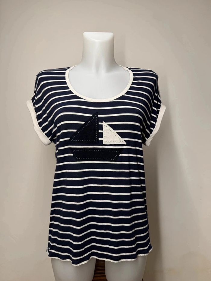 T-Shirt 123 Femme Taille 38/40 Marine