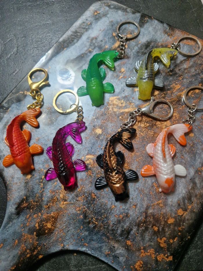 Porte clef carpe koi