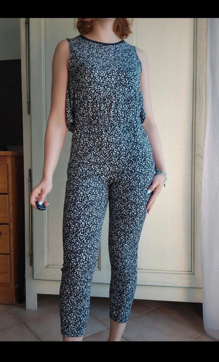 Combinaison pantalon ado imprimée léopard IKKS - photo numéro 2