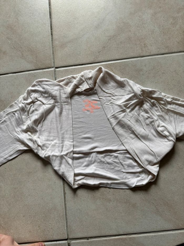 Gilet blanc très court