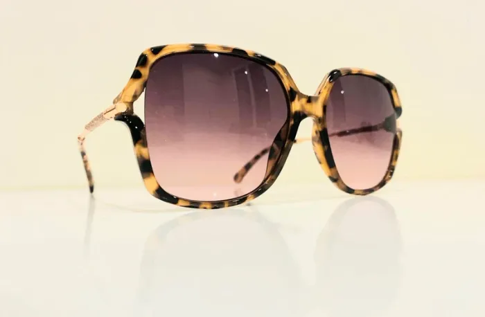 Lunette de soleil femme marron léopard verres dégradés uvprotection catégorie 2 - photo numéro 11