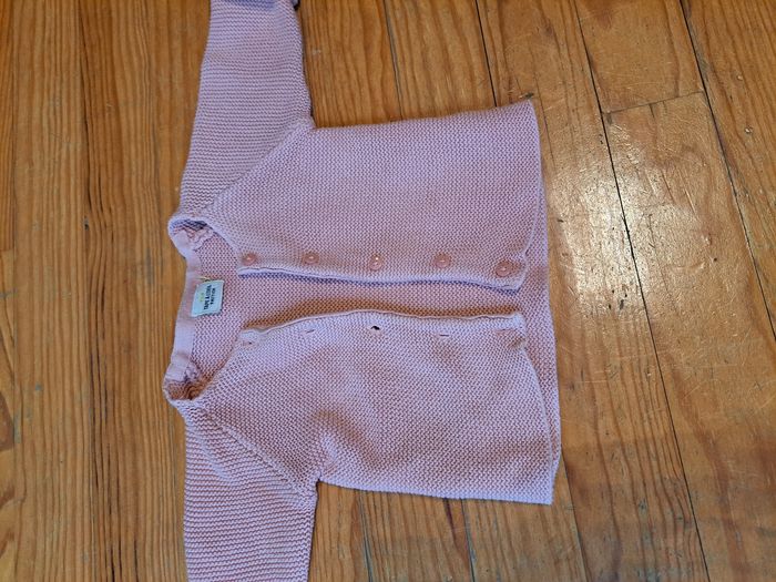 Gilet fille rose