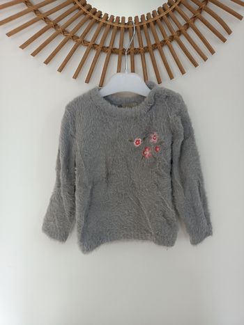 Pull gris tout doux 12mois