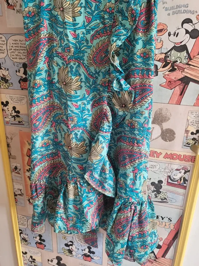 Robe cache-coeur style bohème s/m Laraethnics - photo numéro 3
