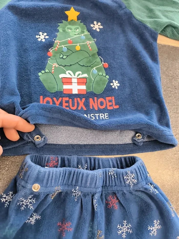 Pyjama hiver 2 pièces garçon 12 mois mots d'enfants - photo numéro 11