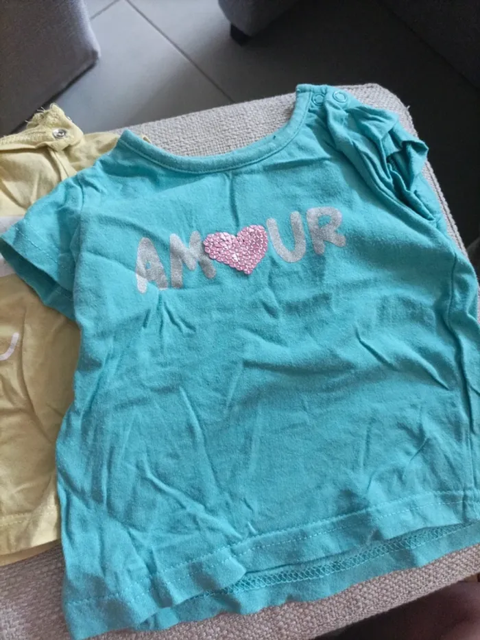 T-shirts filles 3 mois - photo numéro 2