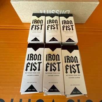 Iron fist mot de 2 nettoyant pour cuir et autre effet pour connaisseur