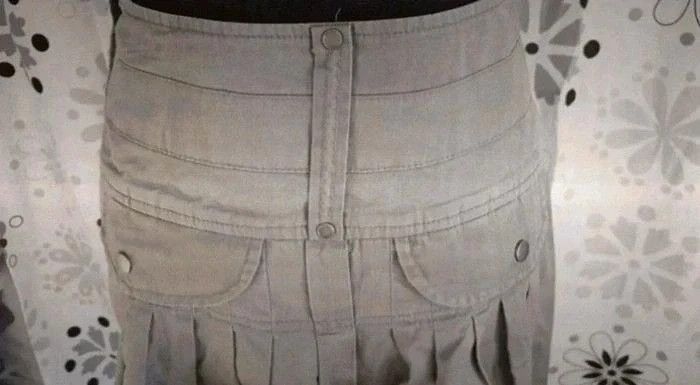 Jupe courte Camaïeu kaki taille 36 / taille S - photo numéro 5