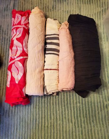 Lot 5 foulards femme