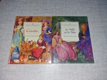 Lot de livres contes du temps jadis Cendrillon et La belle et la bête