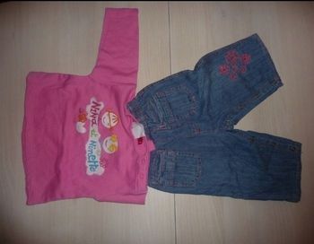 Ensemble haut taille 6 mois bas taille 9 mois