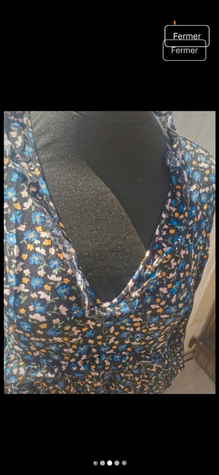 Robe zara fleural s - photo numéro 4