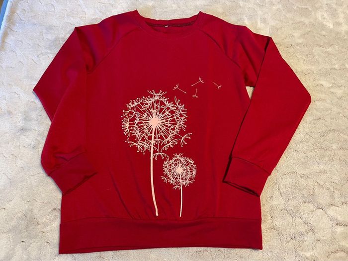 Pull Sweat bordeaux - T. M - photo numéro 2