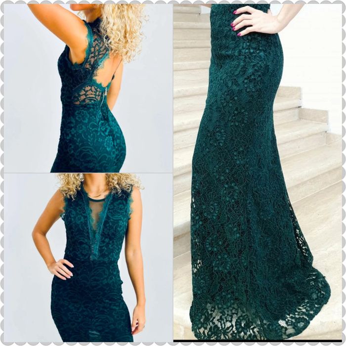 Magnifique robe longue vert sapin neuve - photo numéro 8