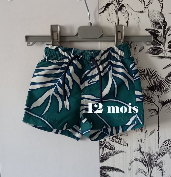 Short de bain vert Kiabi 12 mois