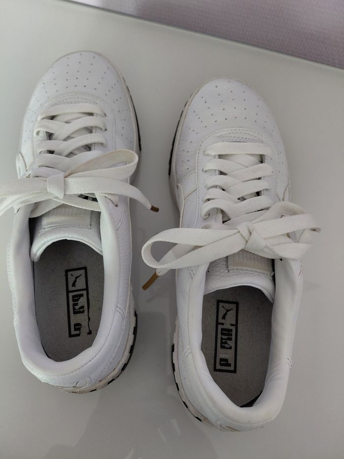 Baskets Puma blanche et noire - photo numéro 3