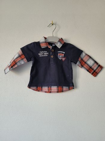 Polo marine Gemo 6 mois TBE