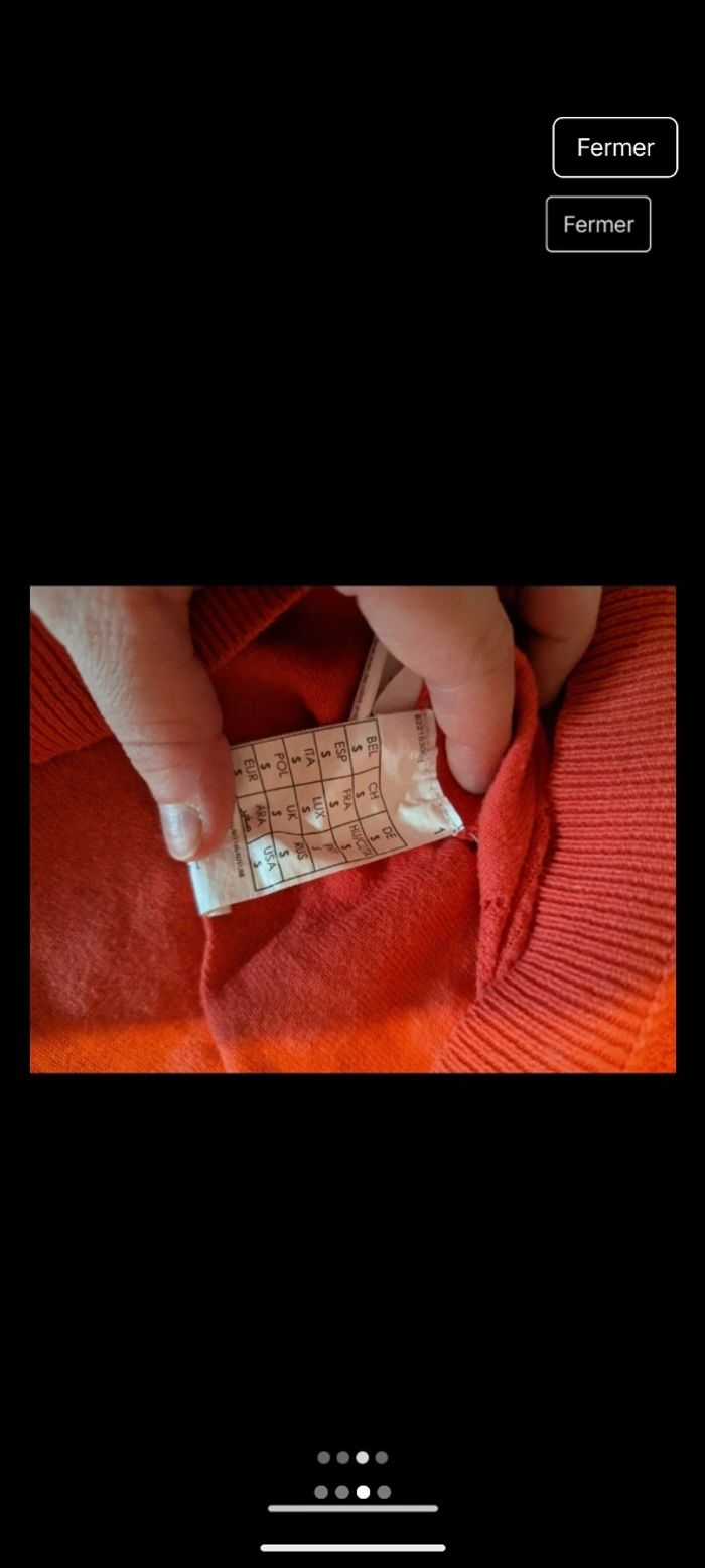 Pull orange - photo numéro 3