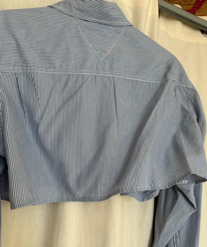 Chemise courte rayée oversize upcyclée Tommy Hilfiger X Marlene rougier - photo numéro 6
