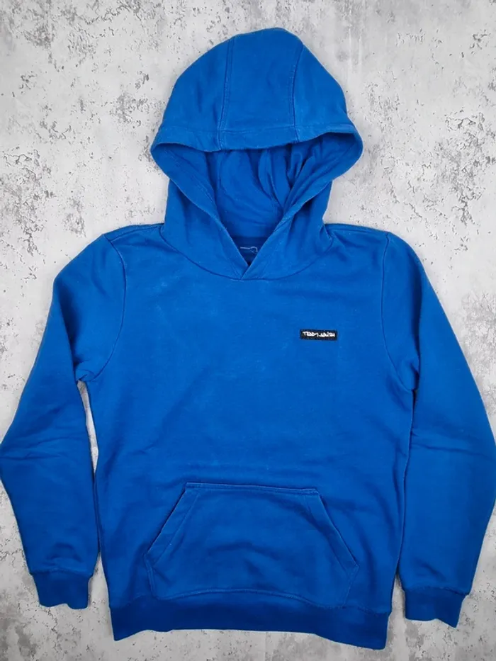 Sweat à capuche Teddy Smith bleu – Taille 12 ans Garçon (mesures en photos) - photo numéro 3