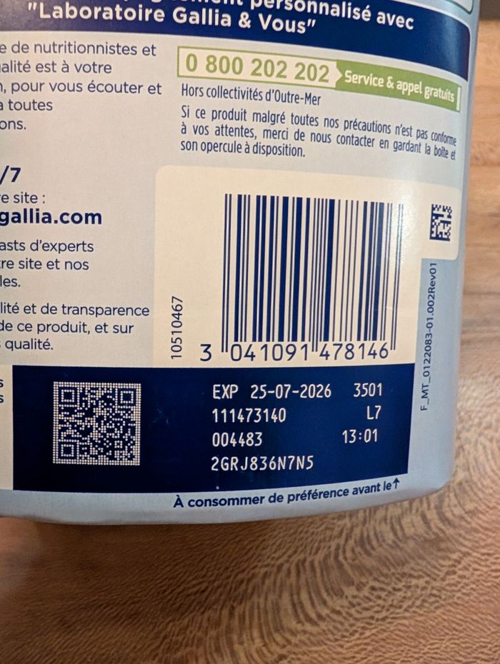 Lait Gallia Calisma Bio Croissance NEUF - photo numéro 4