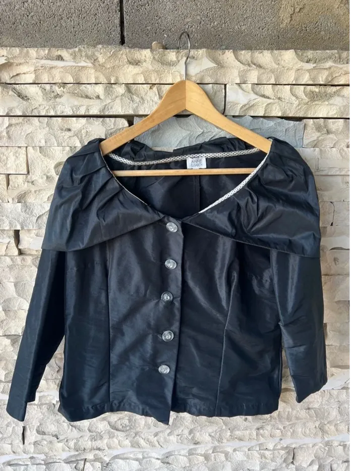 Superbe veste vintage original - taille 42 - inspiration haute couture - photo numéro 2